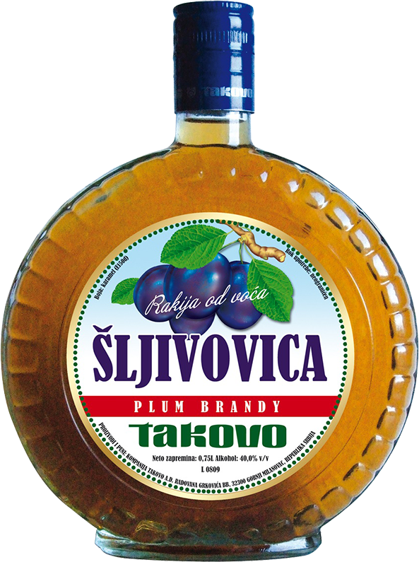TAKOVO RAKIJA OD VOCA SLJIVOVICA 0.75 photo 1