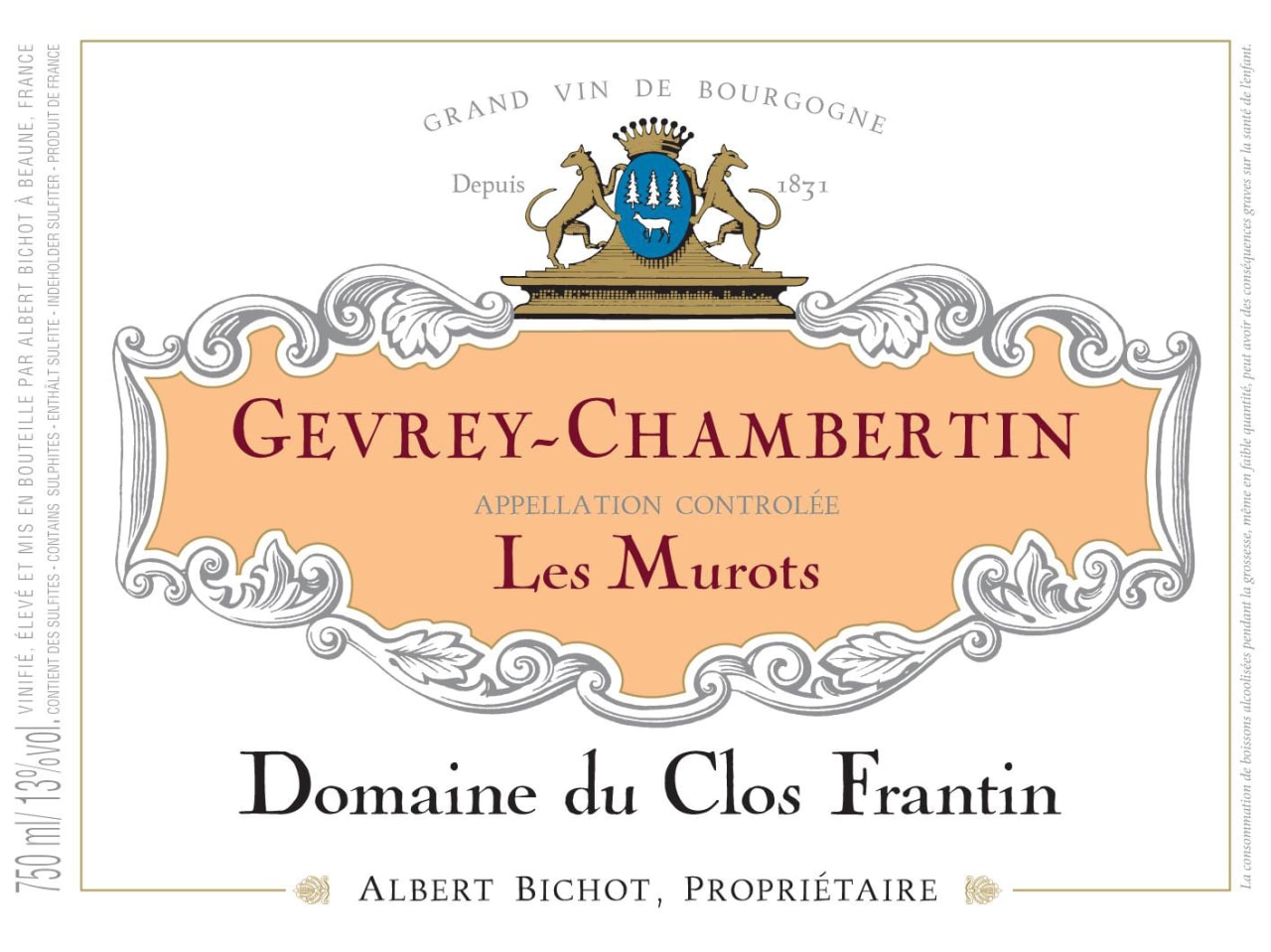 Albert Bichot Domaine du Clos Frantin Gevrey-Chambertin Les Murots photo 2