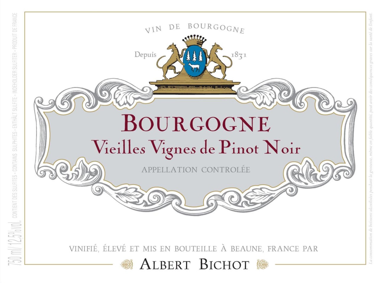 Albert Bichot Bourgogne Pinot Noir Vieilles Vignes, 375 мл. photo 2