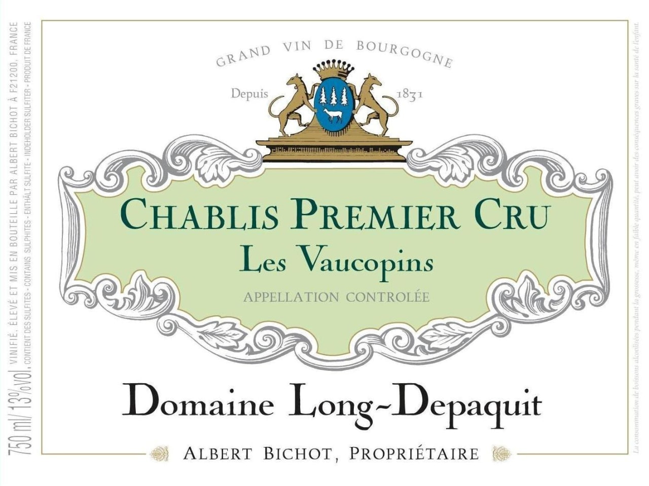 Albert Bichot Domaine Long-Depaquit Vaucoupin, Chablis Premier Cru photo 2